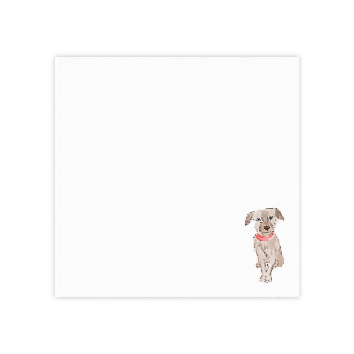 Dog Personalized Post-It Note Pads, Custom Sticky Notes, Cute Animal Memo Pads, Pet Lovers Stationery, Puppy Gift Ideas, Office Supplies