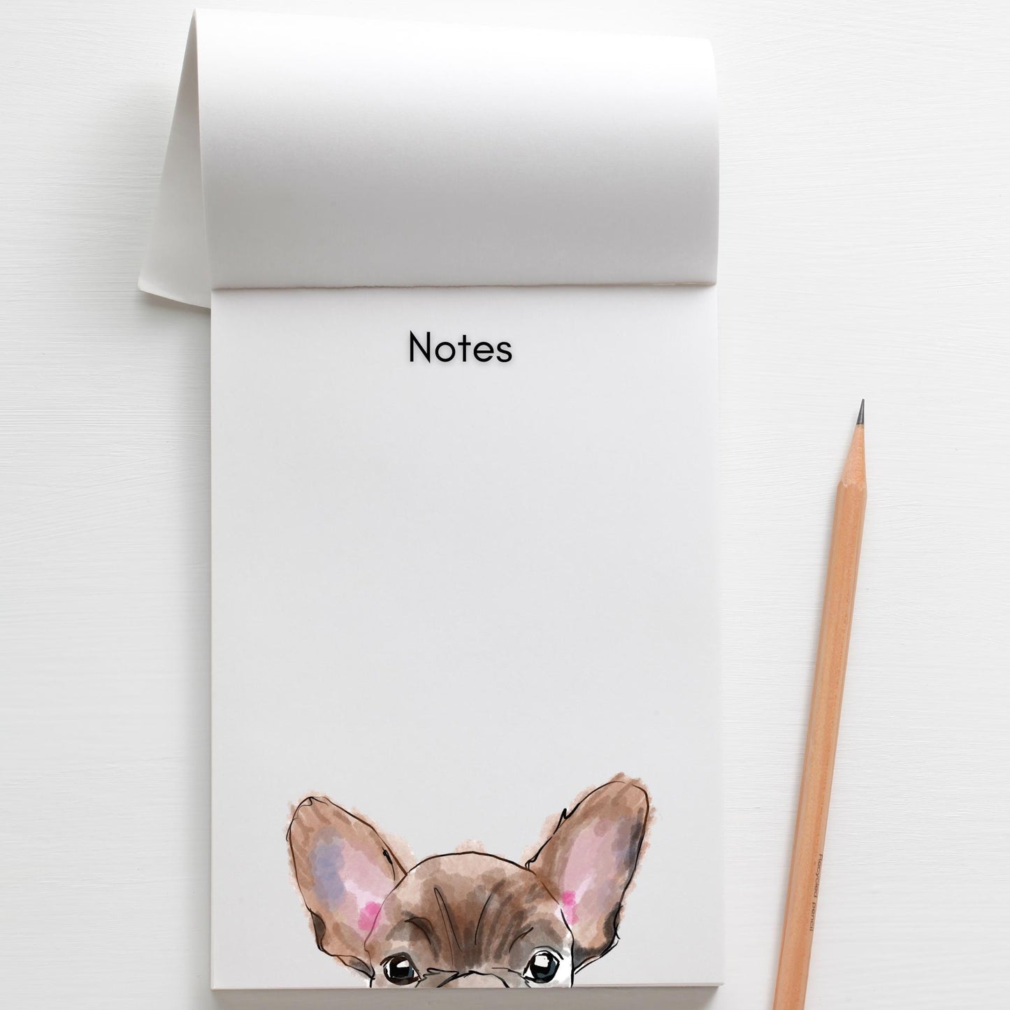 Custom Dog Ears Notepad, Dog Ears Custom Notepad, Personalized Dog Ears, Custom Dog Notepad