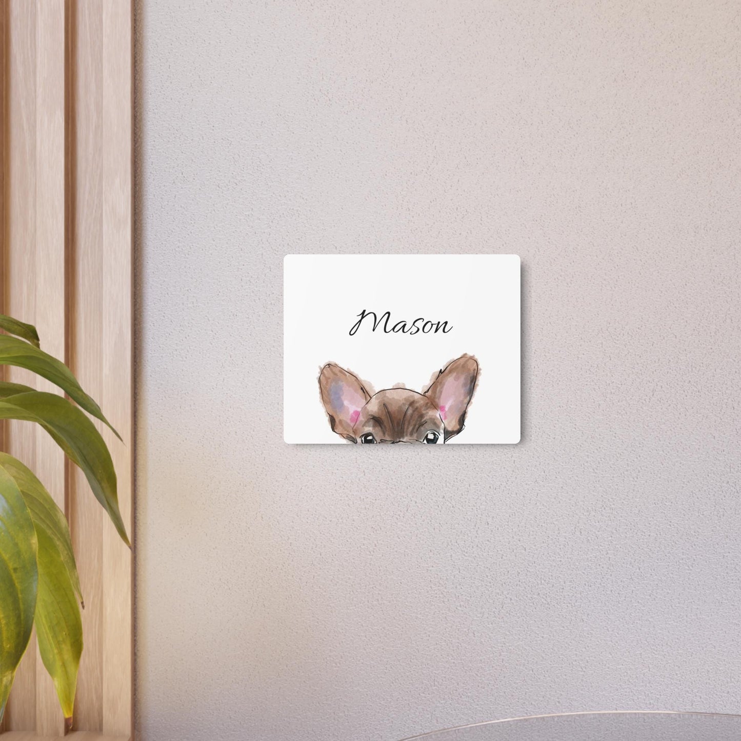 Metal Art Sign, Custom Dog Ear Sign, Dog Ear Outline Sign - Unique Home Decor Wall Art, Rustic Metal Sign, Personalized Housewarming Gift,