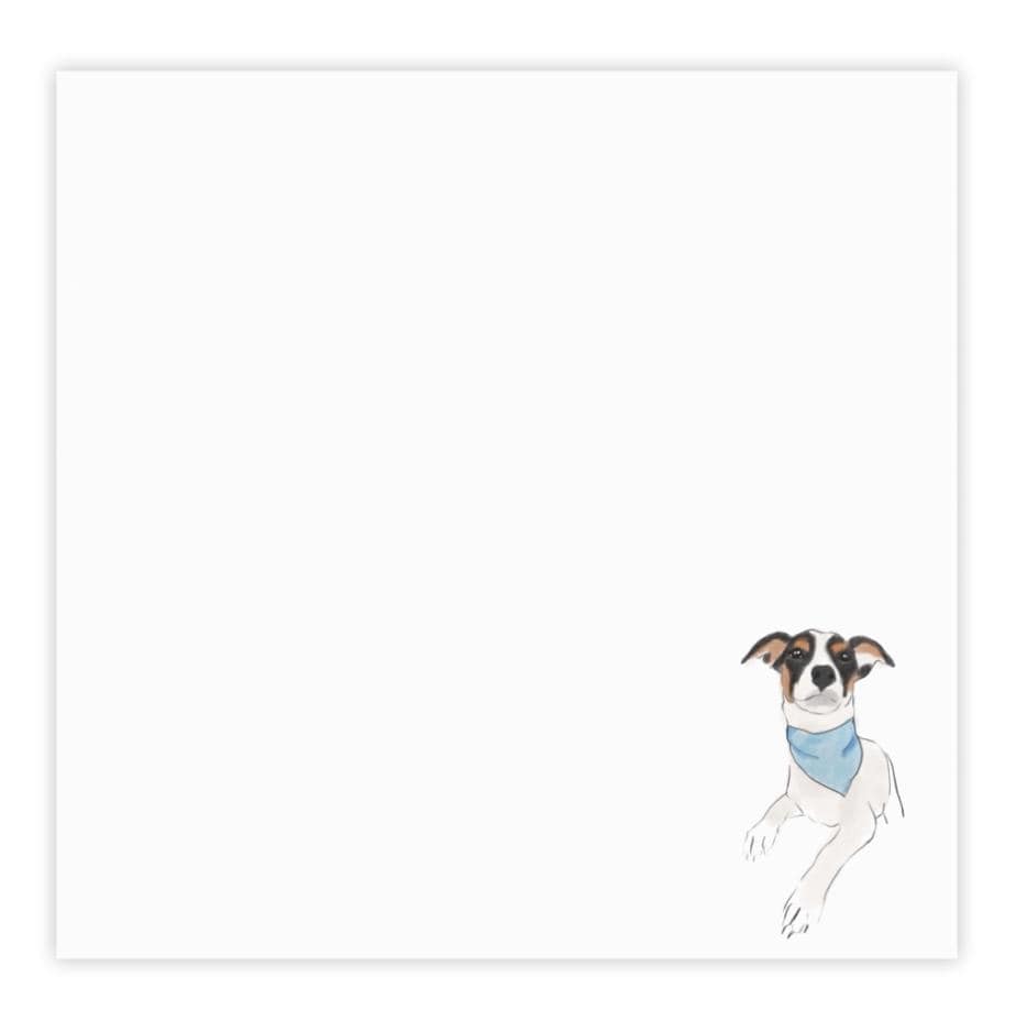 Dog Personalized Post-It Note Pads, Custom Sticky Notes, Cute Animal Memo Pads, Pet Lovers Stationery, Puppy Gift Ideas, Office Supplies